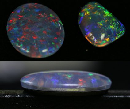 Tripletten bestehen aus einer hauchdünnen Schicht Opal